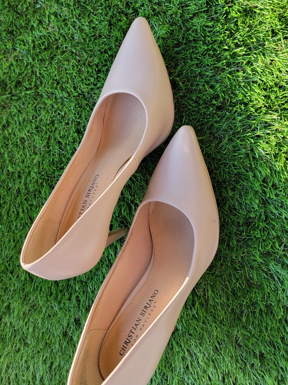 Christian Siriano Blush Pointed Toe Pumps